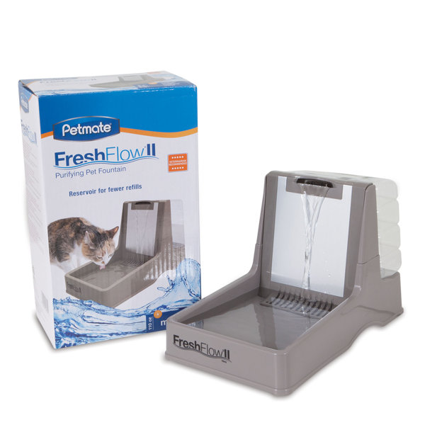 Petmate Fresh Flow II Fountain Elevated Feeder & Reviews Wayfair